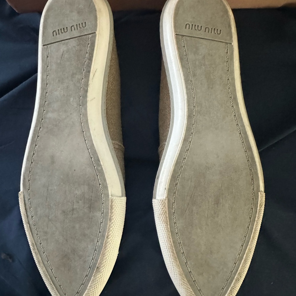 Miu Miu Canvas Shoes Size 8.5 - image 4